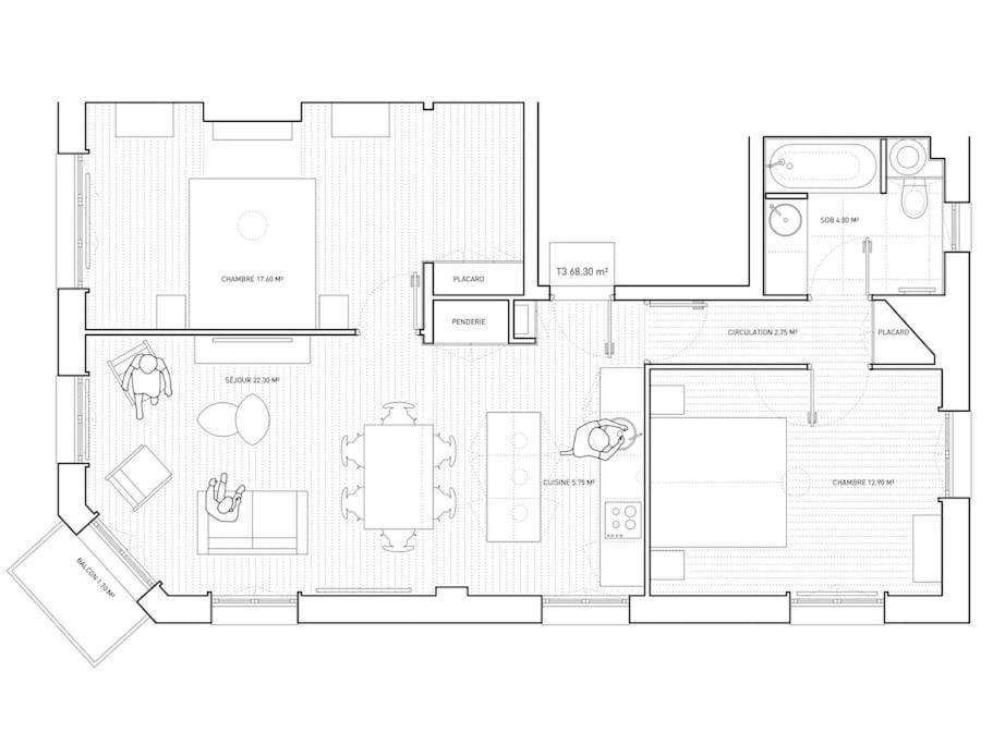 Au Coeur De Trouville. Appartement De 3 Pieces. 외부 사진